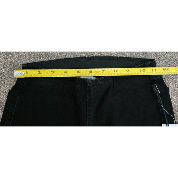 Forever 21 Premium Mid Rise Flare Leg Slim Fit Black Denim Jeans Womens Size S - Picture 8 of 9